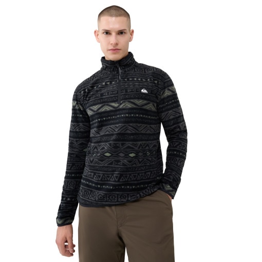 QUIKSILVER Męski polar nierozpinany bez kaptura Quiksilver Aker HZ Fleece  czarny Czarny