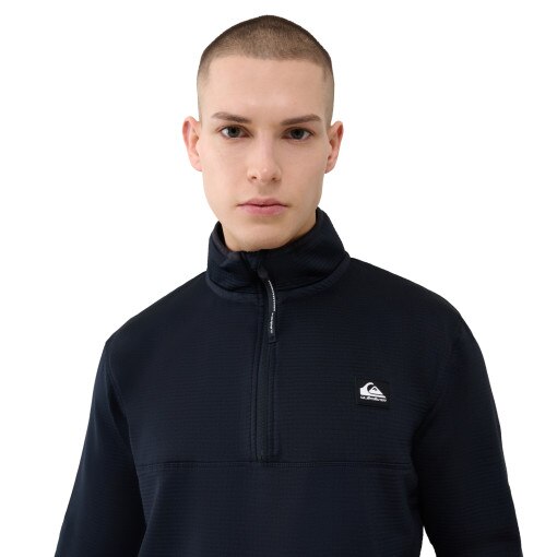 Męski polar nierozpinany bez kaptura Quiksilver Step Point HZ Fleece - szary