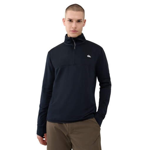 QUIKSILVER Męski polar nierozpinany bez kaptura Quiksilver Step Point HZ Fleece  szary Czarny