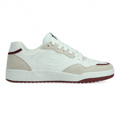 SKECHERS Męskie sneakersy Koopa Court  Volley Low Varsity  białe Biały