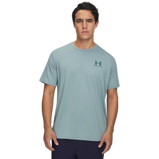 UNDER ARMOUR Męski tshirt z nadrukiem Under Armour UA M Sportstyle LC SS  niebieski Niebieski