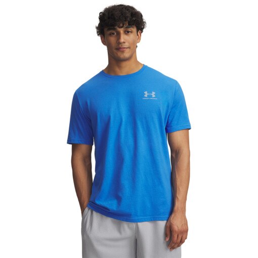 UNDER ARMOUR Męski tshirt z nadrukiem Under Armour UA M Sportstyle LC SS  niebieski Niebieski