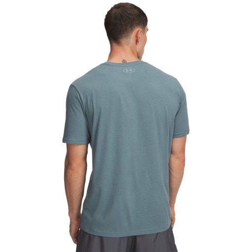 Męski t-shirt z nadrukiem Under Armour UA M Sportstyle LC SS - niebieski