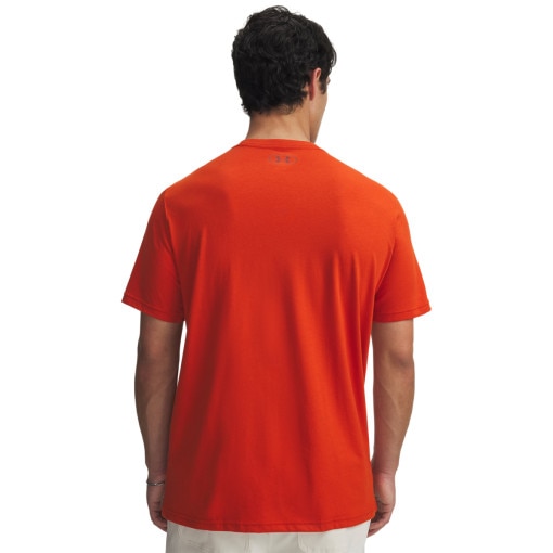 Męski t-shirt z nadrukiem Under Armour UA M Sportstyle LC SS - czerwony