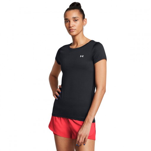 UNDER ARMOUR Damska koszulka treningowa Under Armour Tech Mesh SS czarna Czarny