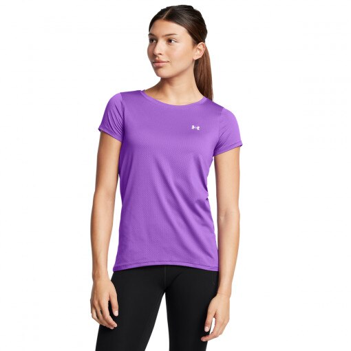 UNDER ARMOUR Damska koszulka treningowa Under Armour Tech Mesh SS fioletowa Fioletowy