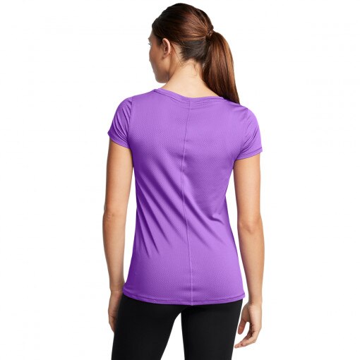 Damska koszulka treningowa Under Armour Tech Mesh SS - fioletowa