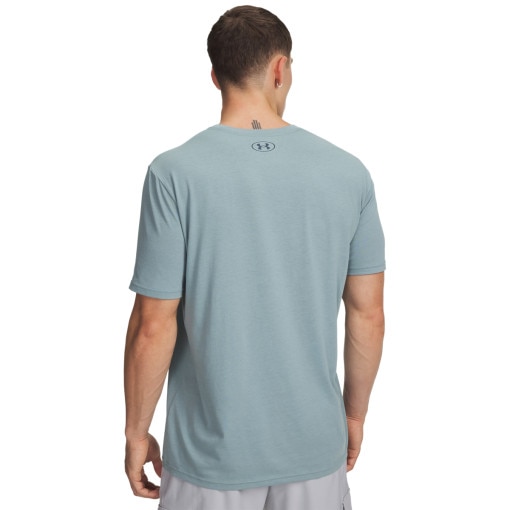 Męski t-shirt z nadrukiem Under Armour UA Team Issue Wordmark SS - niebieski