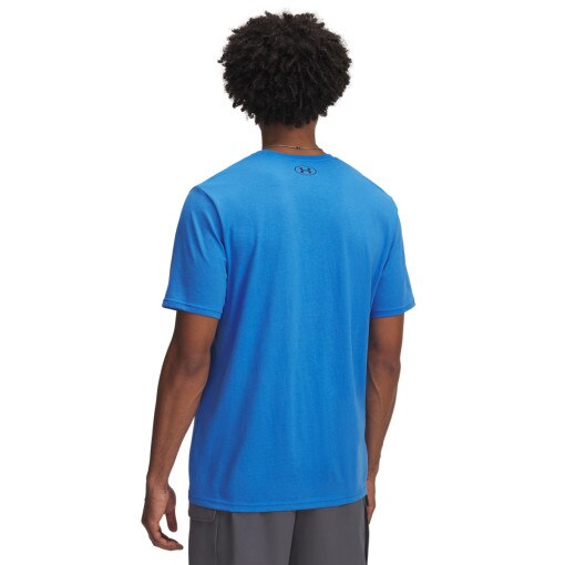 Męski t-shirt z nadrukiem Under Armour UA Team Issue Wordmark SS - niebieski