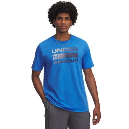 UNDER ARMOUR Męski tshirt z nadrukiem Under Armour UA Team Issue Wordmark SS  niebieski Niebieski
