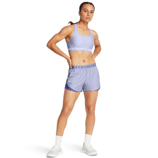 UNDER ARMOUR Damskie spodenki treningowe Under Armour Play Up Short 3.0  fioletowe Fioletowy