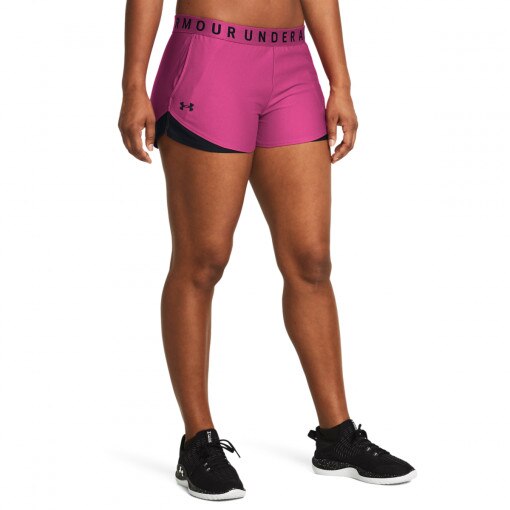 Damskie spodenki treningowe Under Armour Play Up Short 3.0 - różowe