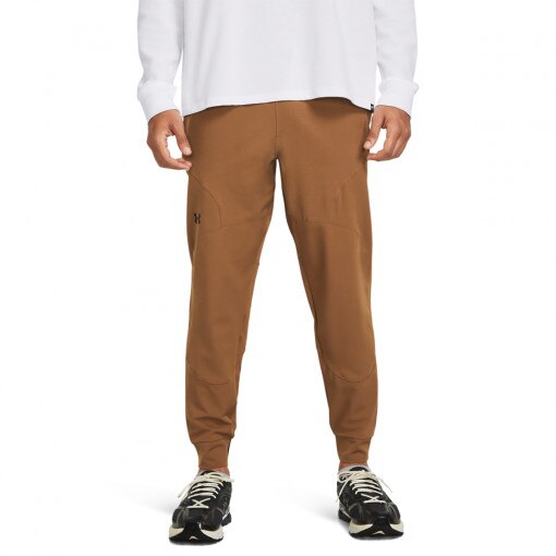 Męskie spodnie treningowe Under Armour UA Unstopable Joggers - brązowe