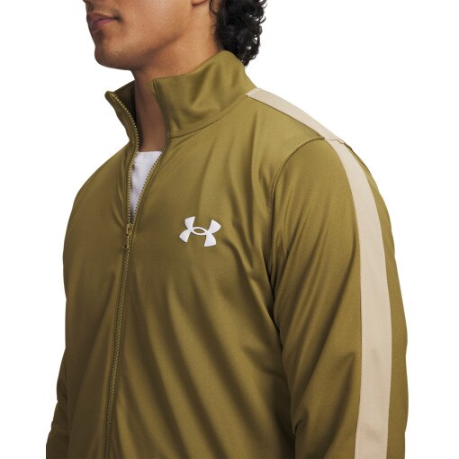 Męski dres komplet treningowy Under Armour UA Rival Knit Track Suit - khaki
