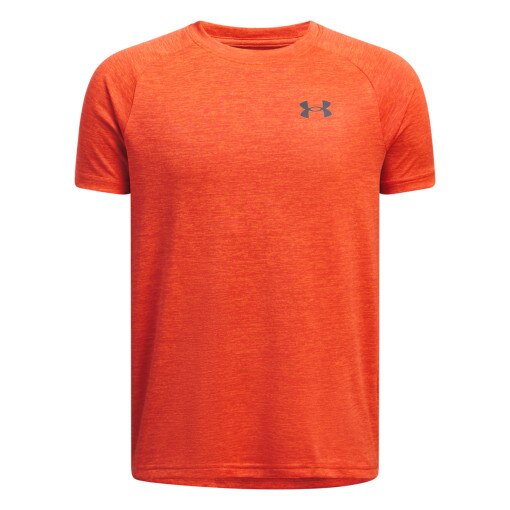 UNDER ARMOUR Chłopięca koszulka treningowa Under Armour UA Tech 2.0 SS  pomarańczowa Pomarańczowy
