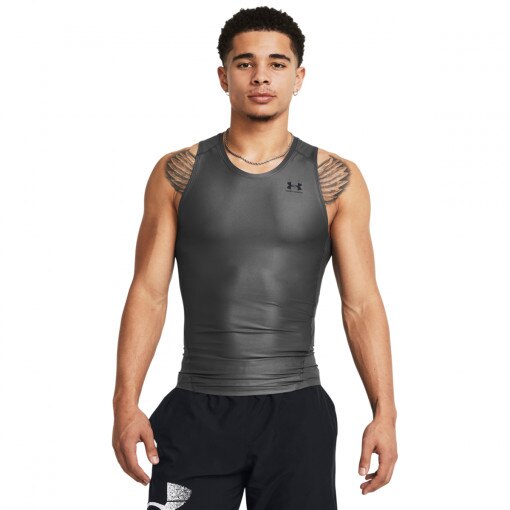 UNDER ARMOUR Męski top treningowy Under Armour UA HG IsoChill Comp Tank  szary Szary