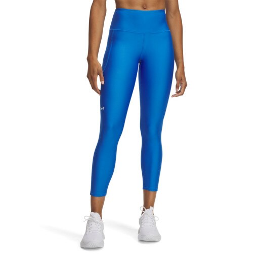 UNDER ARMOUR Damskie legginsy treningowe Under Armour Tech Hi Ankle Leg  niebieskie Niebieski