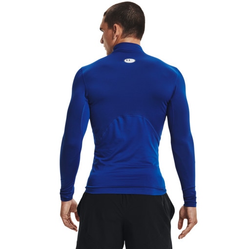 Męski longsleeve treningowy termoaktywny Under Armour UA CG Armour Comp Mock - granatowy