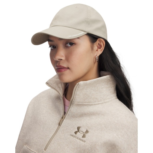 UNDER ARMOUR Damska czapka z daszkiem Under Armour W Sportstyle Adj  beżowa Beżowy