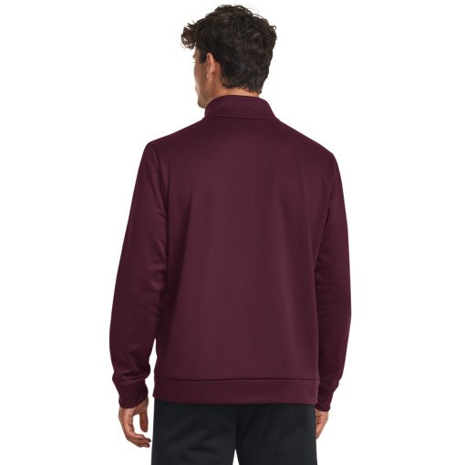 Męska bluza treningowa UNDER ARMOUR UA Armour Fleece 1/4 Zip - bordowy