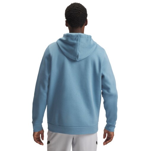 Męska bluza dresowa nierozpinana z kapturem Under Armour UA Icon Fleece Hoodie - niebieska