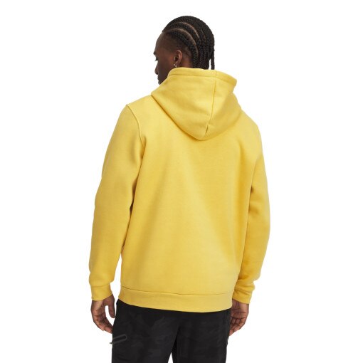 Męska bluza dresowa nierozpinana z kapturem Under Armour UA Icon Fleece Hoodie - żółta