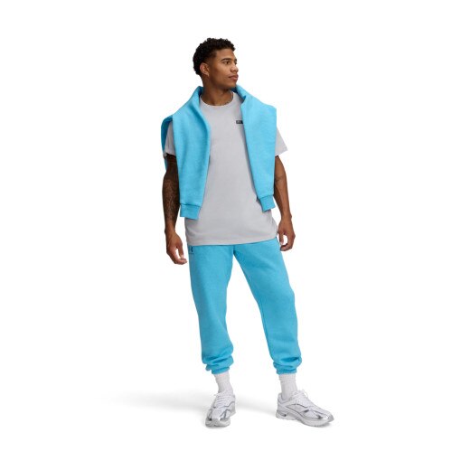UNDER ARMOUR Męskie spodnie dresowe Under Armour UA Essential Fleece Jogger  niebieskie Niebieski
