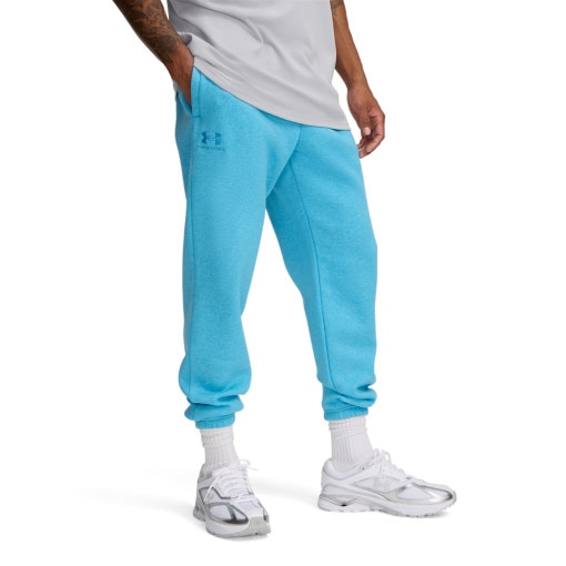 Męskie spodnie dresowe Under Armour UA Essential Fleece Jogger - niebieskie