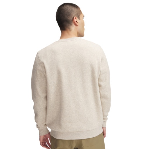 Męska bluza dresowa nierozpinana bez kaptura Under Armour UA Essential Fleece Crew - beżowa