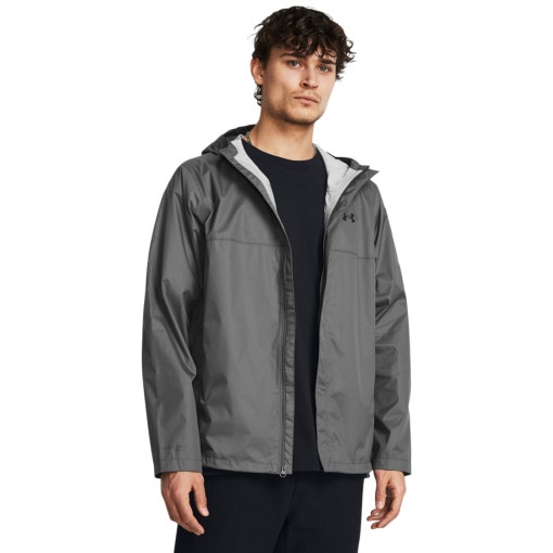 UNDER ARMOUR Męska kurtka przeciwdeszczowa Under Armour Cloudstrike Jacket  szara Szary