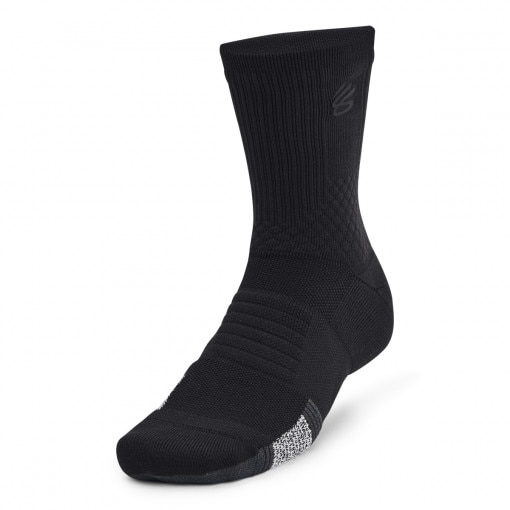 UNDER ARMOUR Skarpetki treningowe uniseks Under Armour Curry UA AD Playmaker 1p Mid  czarne Czarny