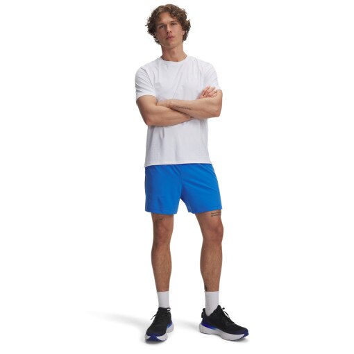 UNDER ARMOUR Męskie spodenki do biegania Under Armour UA Launch Pro 5'' Shorts  niebieskie Niebieski