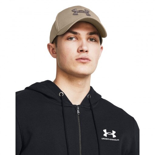 UNDER ARMOUR Męska czapka z daszkiem Under Armour Men's UA Blitzing  brązowa Brązowy