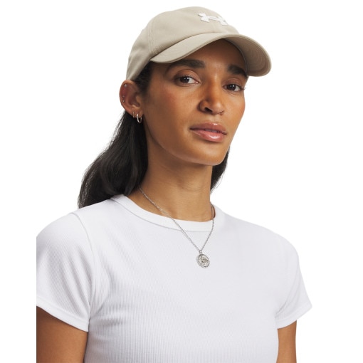 UNDER ARMOUR Damska czapka z daszkiem Under Armour Women's UA Blitzing Adj  beżowa Beżowy