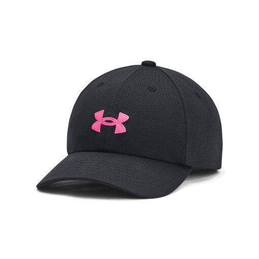 UNDER ARMOUR Dziewczęca czapka z daszkiem Under Armour Girl's UA Blitzing Adj  czarna Czarny