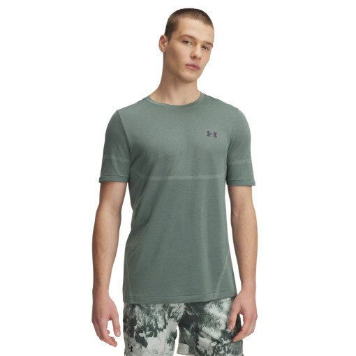UNDER ARMOUR Męska koszulka treningowa Under Armour UA Vanish Elite Seamless SS  zielona Zielony