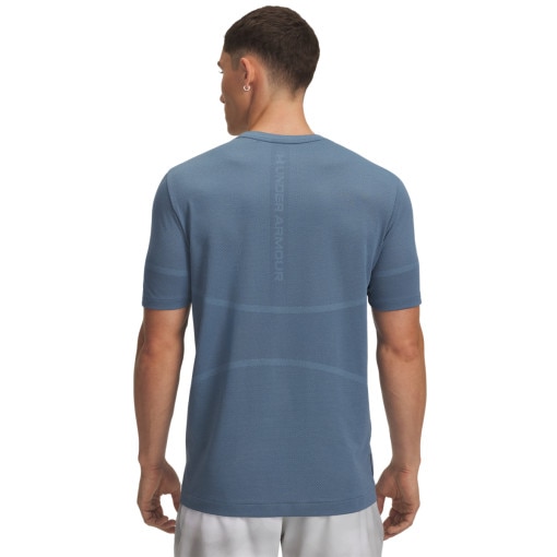 Męska koszulka treningowa Under Armour UA Vanish Elite Seamless SS - niebieska