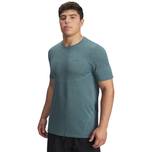 UNDER ARMOUR Męska koszulka treningowa Under Armour UA Vanish Elite Seamless SS niebieska Niebieski