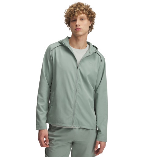 UNDER ARMOUR Męska kurtka do biegania Under Armour UA Storm Run Hooded Jacket  zielona Zielony