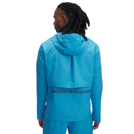 Męska kurtka do biegania Under Armour UA Storm Run Hooded Jacket - niebieska