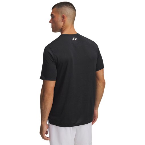 Męska koszulka treningowa Under Armour UA Tech Vent Jacquard SS - czarna