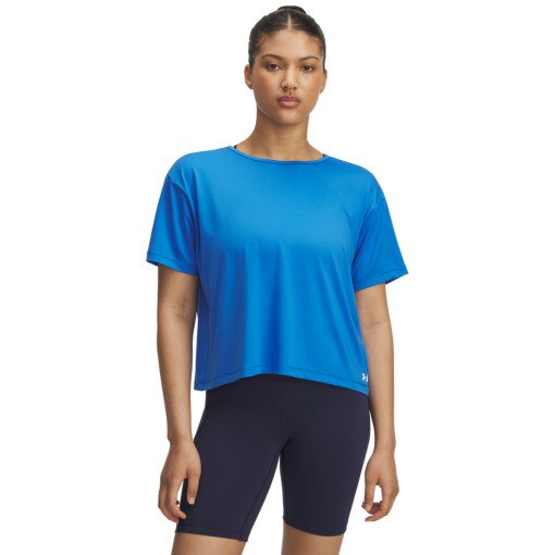 UNDER ARMOUR Damska koszulka treningowa Under Armour Motion SS  niebieska Niebieski