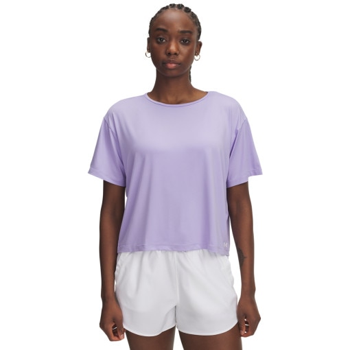 UNDER ARMOUR Damska koszulka treningowa Under Armour Motion SS fioletowa Fioletowy