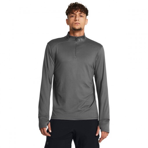 UNDER ARMOUR Męski longsleeve do biegania Under Armour UA Launch Pro 1/4 Zip  szary  Szary