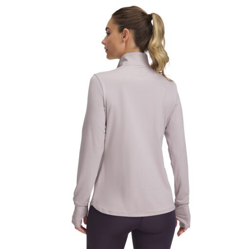 Damska bluza do biegania nierozpinana bez kaptura Under Armour UA Launch Pro Half Zip - beżowa