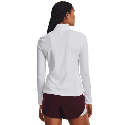 Damski longsleeve do biegania Under Armour UA Launch Pro Half Zip - biały