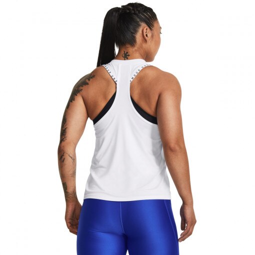 Damski top treningowy Under Armour Knockout Novelty Tank - biały