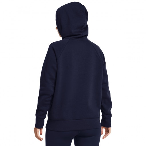 Damska bluza dresowa nierozpinana z kapturem Under Armour UA Rival Fleece Hoodie - granatowa
