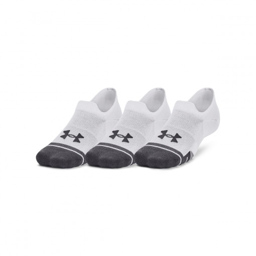 UNDER ARMOUR Skarpetki stopki treningowe uniseks (3pack) Under Armour UA Performance Tech ULT  białe Biały