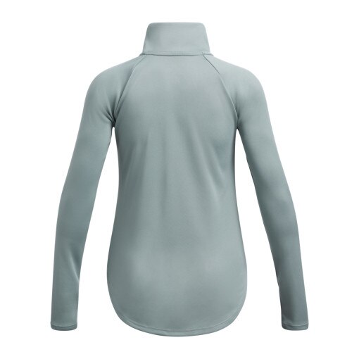 Dziewczęca bluza treningowa nierozpinana bez kaptura Under Armour Tech Graphic 1/2 Zip - zielona